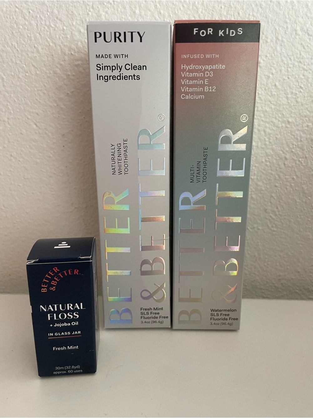 Better & Better Toothpaste + floss (kids & adult)